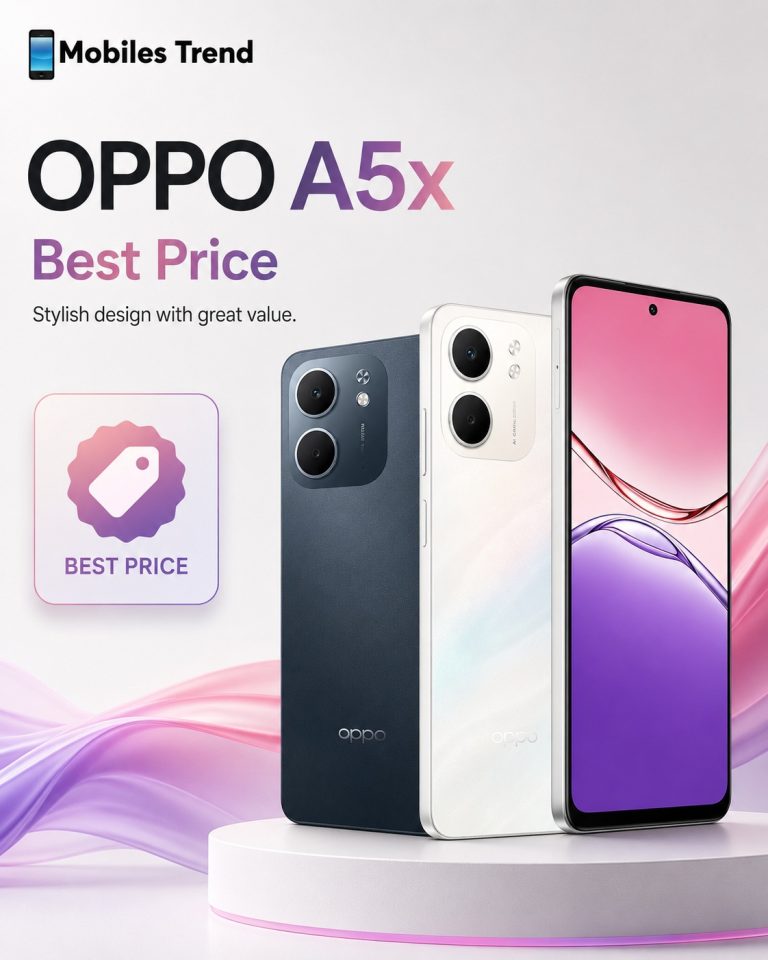 Oppo A5x price in Pakistan with stylish design and budget-friendly features