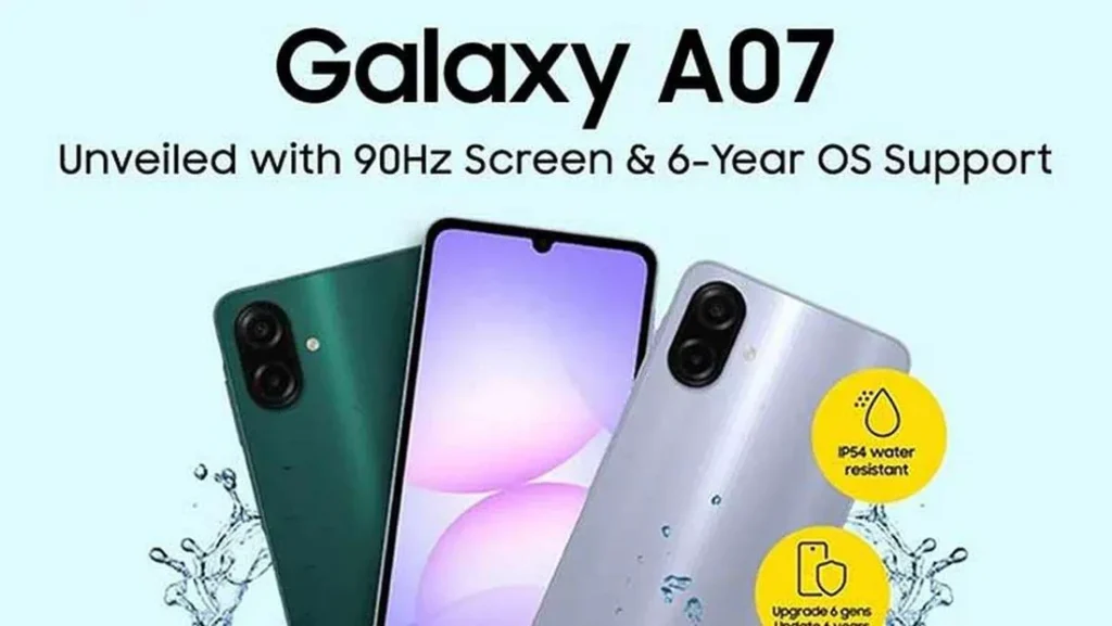Samsung Galaxy A07 price in Pakistan with latest updates and specifications