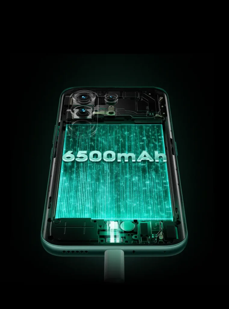 Camon 50 Pro 6150mAh battery with 45W fast charging