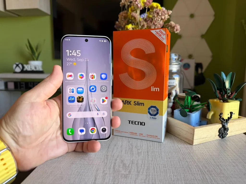 Tecno Camon Slim AMOLED display with 144Hz refresh rate