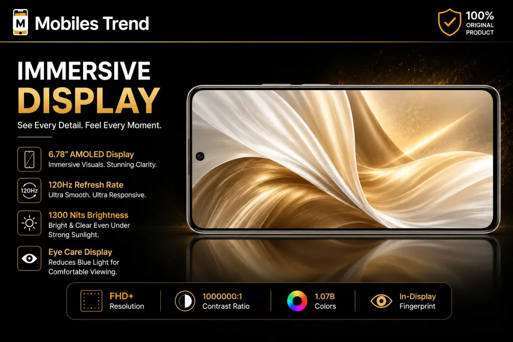 Tecno Camon Slim display quality and immersive viewing experience