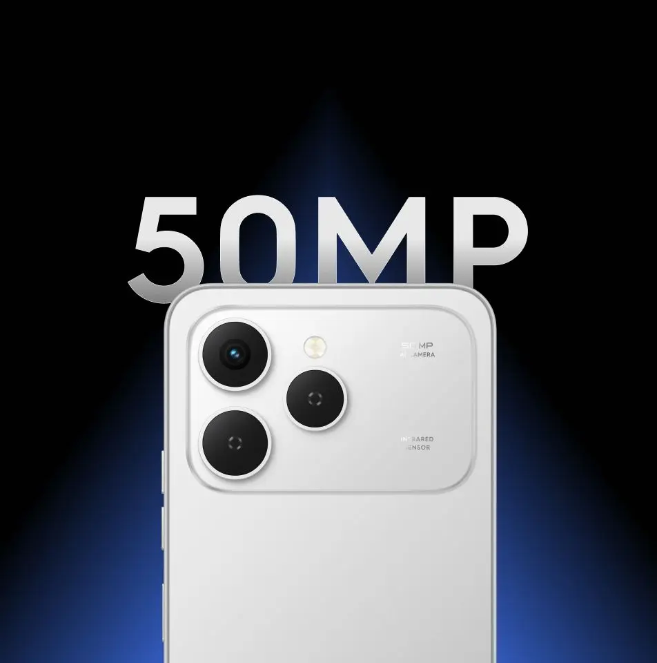Tecno Spark 40 50 MP rear camera with dual LED flash