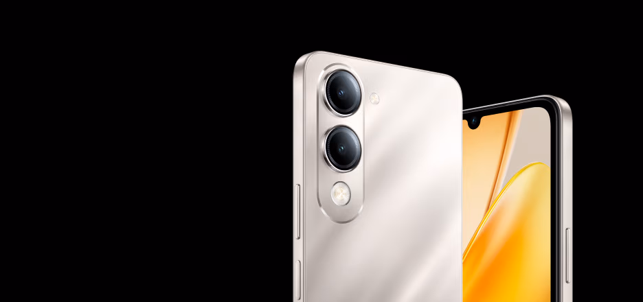 Vivo T4 Lite 50MP dual camera setup with LED flash and panorama mode