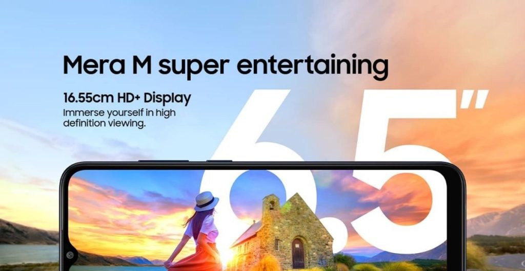 Samsung Galaxy M04 6.5 inch IPS LCD display HD plus resolution