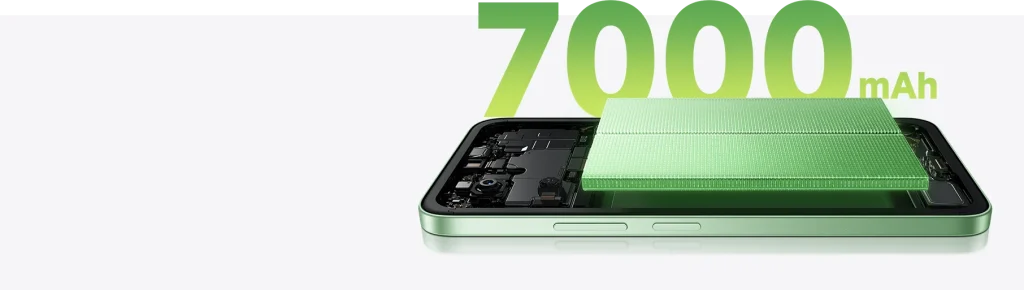 Xiaomi Redmi 15 7000mAh Silicon Carbon battery two day life