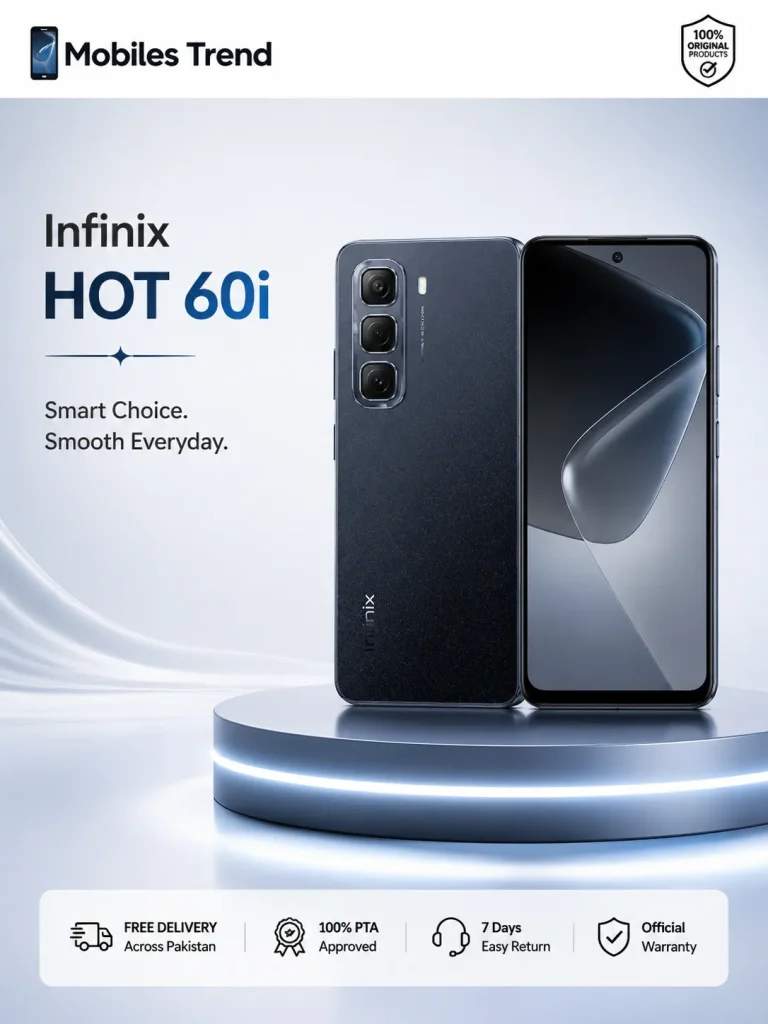 Infinix Hot 60i price in Pakistan with stylish design and budget-friendly features
