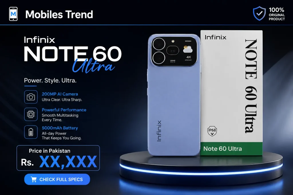 Infinix Note 60 Ultra 5G price in Pakistan 2026 Rs 94999 expected official