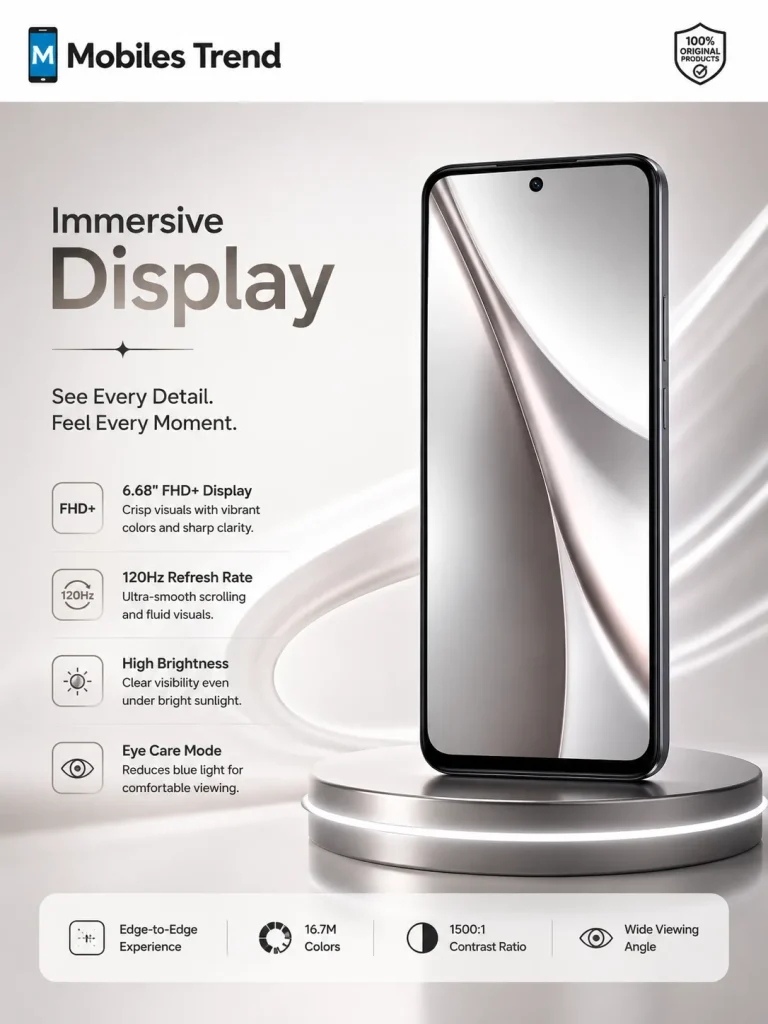 Vivo Y31 Pro 6.7 inch 120Hz IPS LCD display front view 2026 smartphone